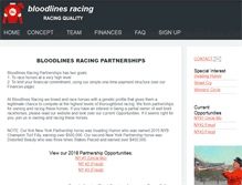 Tablet Screenshot of bloodlinesracing.com